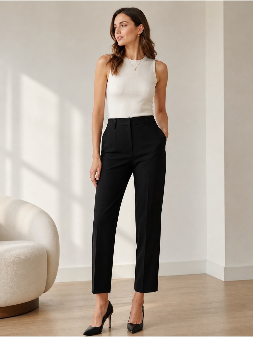 Theory Treeca 2 Traceable Wool Black Pants | Women’s Size 4